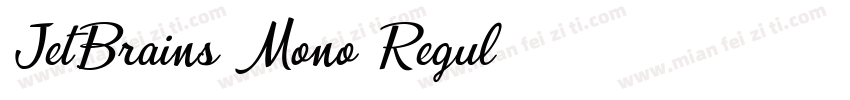 JetBrains Mono Regul字体转换
